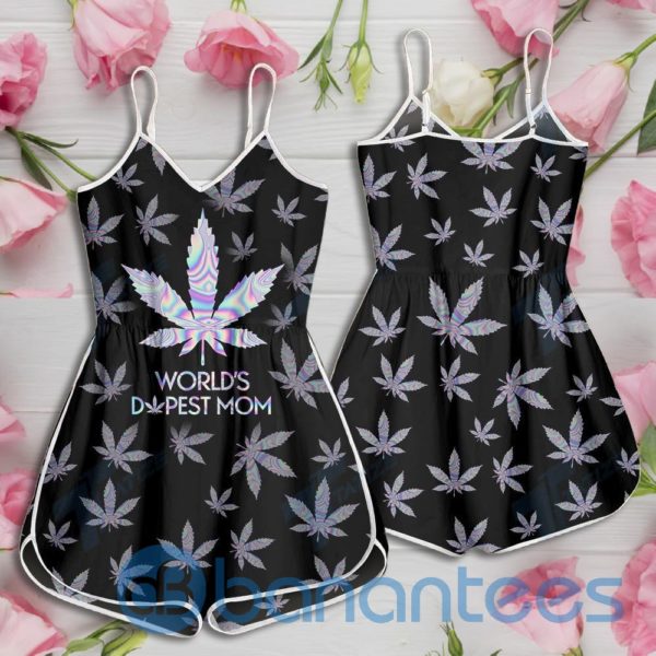 World's Dopest Mom Hologram Rompers For Women Product Photo