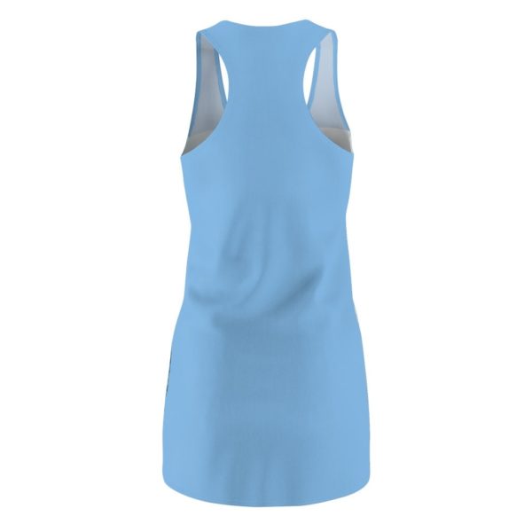 Yellow Hand And Blue Hand Light Blue Racerback Dress For Women Product Photo