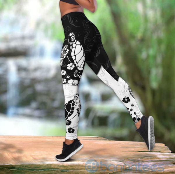 Yin and Yang Turtle Tank Top Legging Set Outfit Product Photo