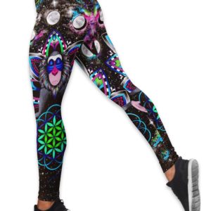 Yoga Astro Rafiki Hollow Tank And Legging Outfit Product Photo