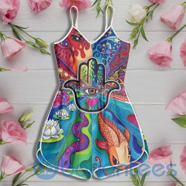 Yoga Hamsa Hand Psychedelic Rompers For Women Product Photo