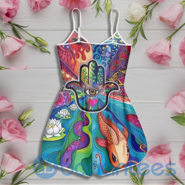 Yoga Hamsa Hand Psychedelic Rompers For Women Product Photo