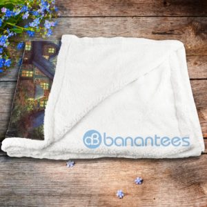 Yorkshire I'll Be Waiting At The Door Sherpa Blanket Product Photo