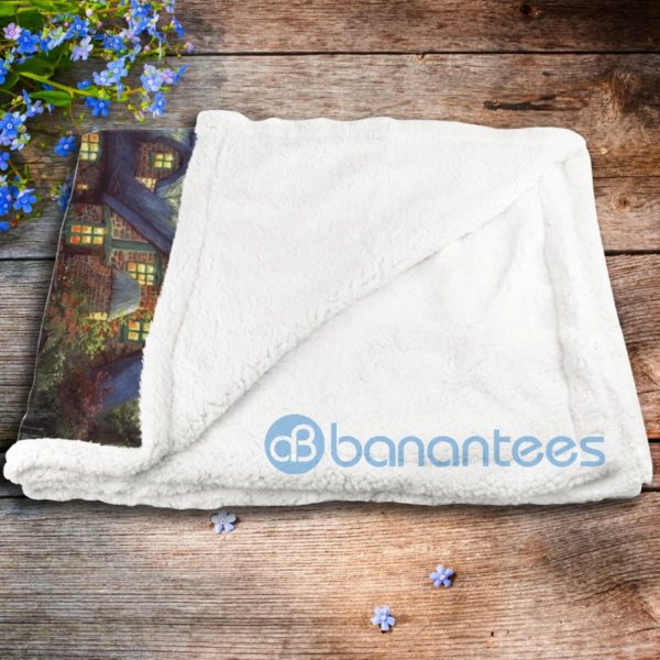 Yorkshire I'll Be Waiting At The Door Sherpa Blanket Product Photo