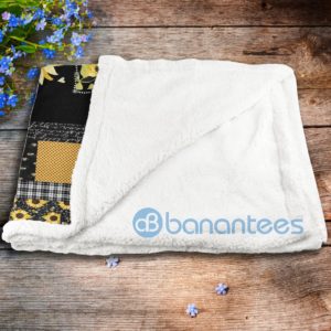 You Are My Sunshine Sunflowers Sherpa Blanket Product Photo