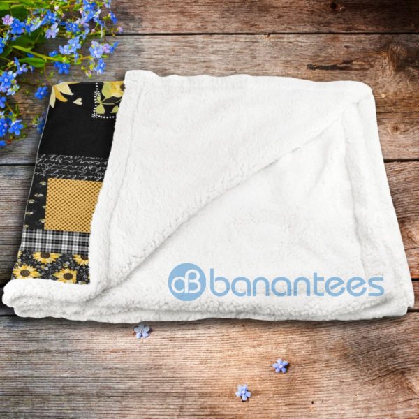 You Are My Sunshine Sunflowers Sherpa Blanket Product Photo