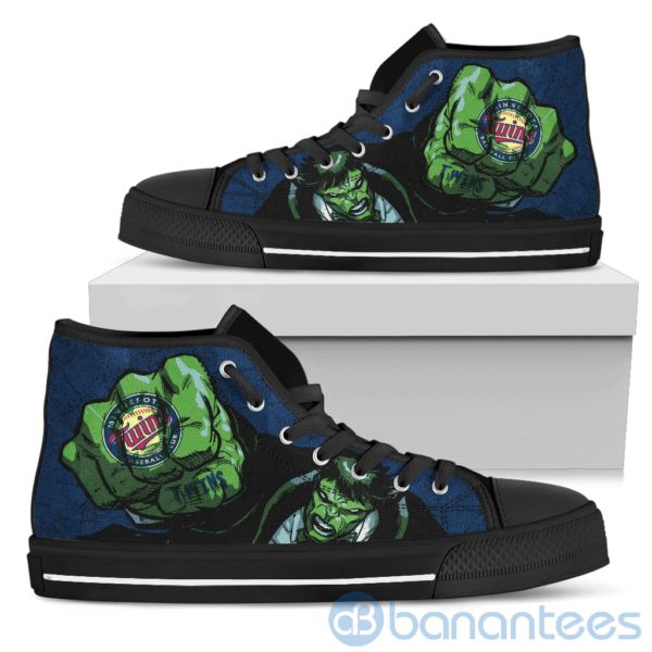 3D Hulk Punch Minnesota Twins High Top Shoes Product Photo