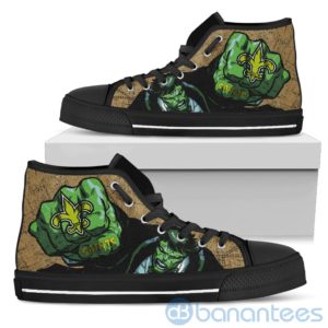 3D Hulk Punch New Orleans Saints High Top Shoes Product Photo