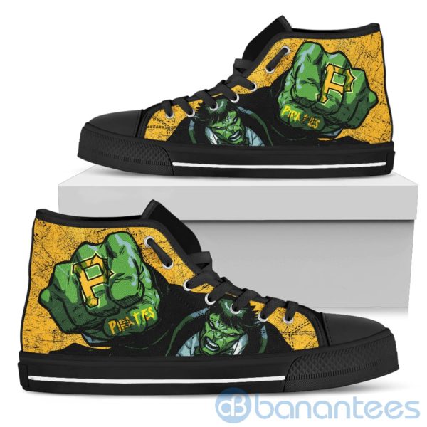 3D Hulk Punch Pittsburgh Pirates High Top Shoes Product Photo