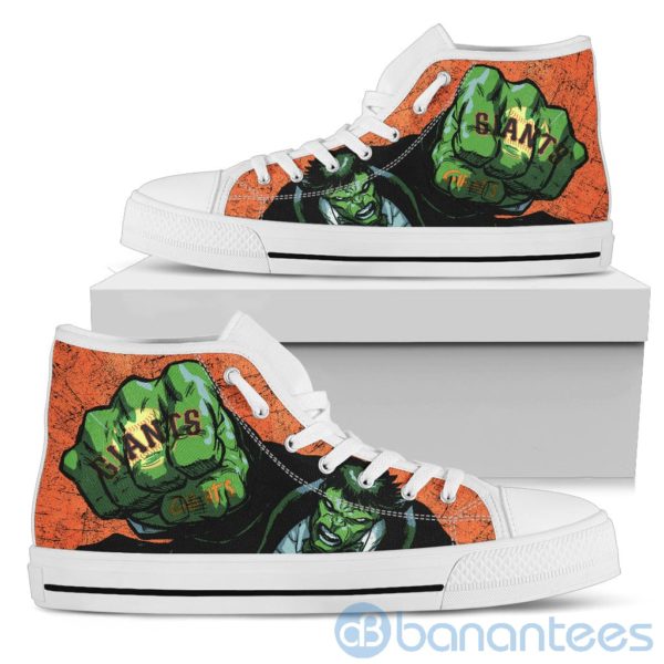 3D Hulk Punch San Francisco Giants High Top Shoes Product Photo