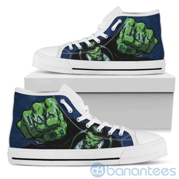 3D Hulk Punch Tampa Bay Rays High Top Shoes Product Photo