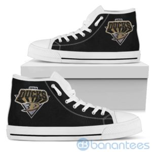3D Printed Logo Anaheim Ducks High Top Shoes Product Photo
