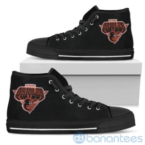 3D Printed Logo Baltimore Orioles High Top Shoes Product Photo