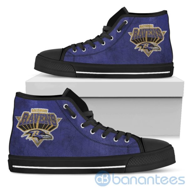 3D Printed Logo Baltimore Ravens High Top Shoes Product Photo