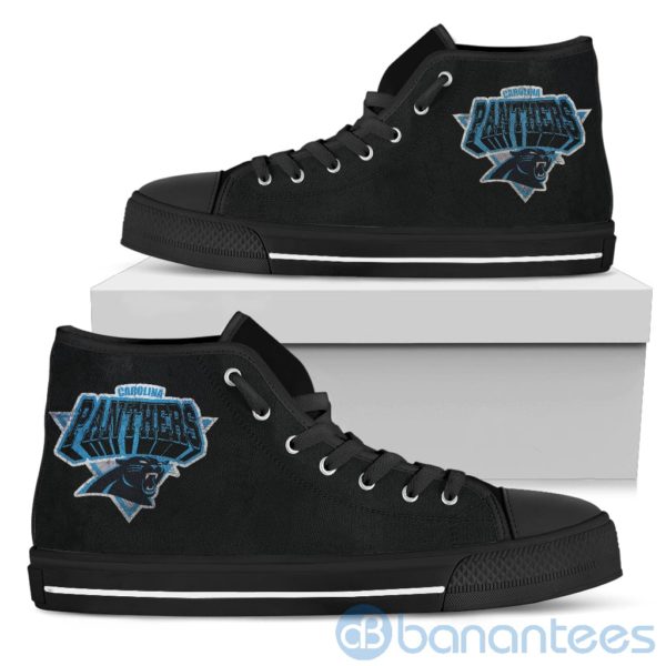 3D Printed Logo Carolina Panthers High Top Shoes Product Photo
