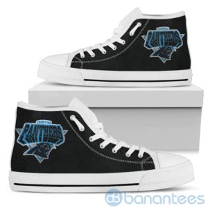3D Printed Logo Carolina Panthers High Top Shoes Product Photo