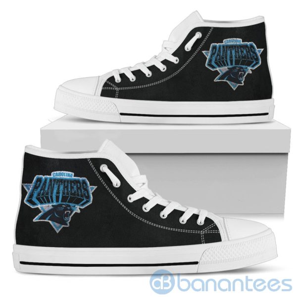 3D Printed Logo Carolina Panthers High Top Shoes Product Photo