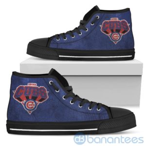 3D Printed Logo Chicago Cubs High Top Shoes Product Photo