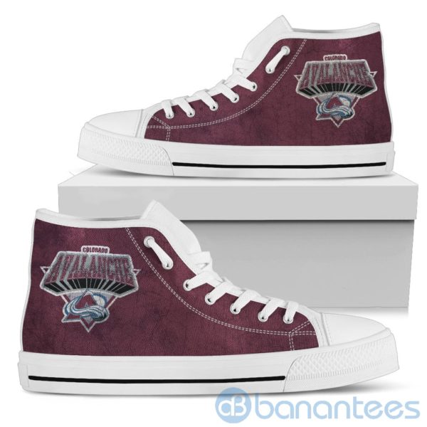 3D Printed Logo Colorado Avalanche High Top Shoes Product Photo