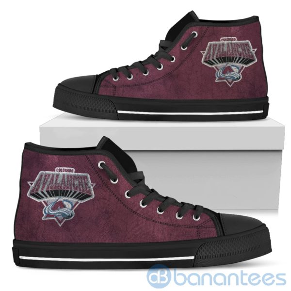 3D Printed Logo Colorado Avalanche High Top Shoes Product Photo