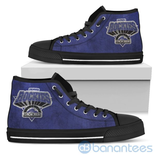 3D Printed Logo Colorado Rockies High Top Shoes Product Photo