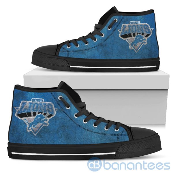 3D Printed Logo Detroit Lions High Top Shoes Product Photo