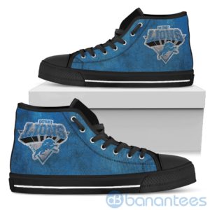 3D Printed Logo Detroit Lions High Top Shoes Product Photo