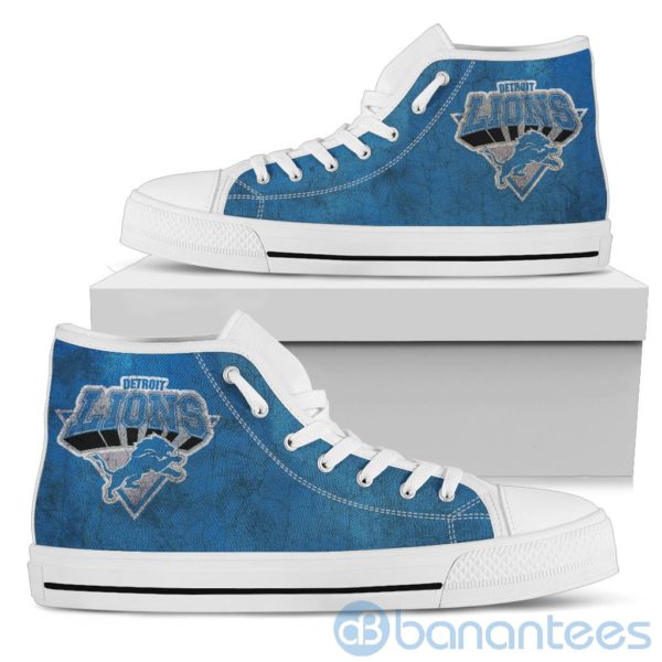 3D Printed Logo Detroit Lions High Top Shoes Product Photo
