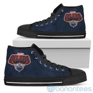 3D Printed Logo Edmonton Oilers High Top Shoes Product Photo