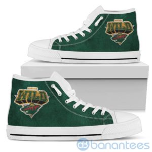 3D Printed Logo Minnesota Wild High Top Shoes Product Photo
