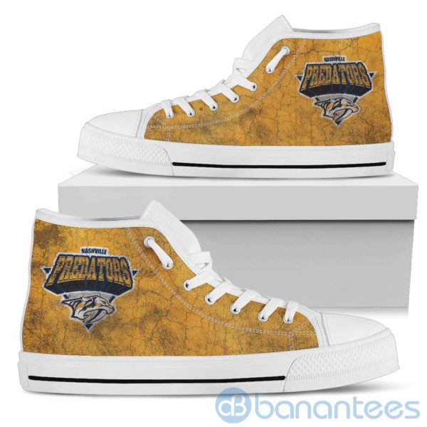 3D Printed Logo Nashville Predators High Top Shoes Product Photo