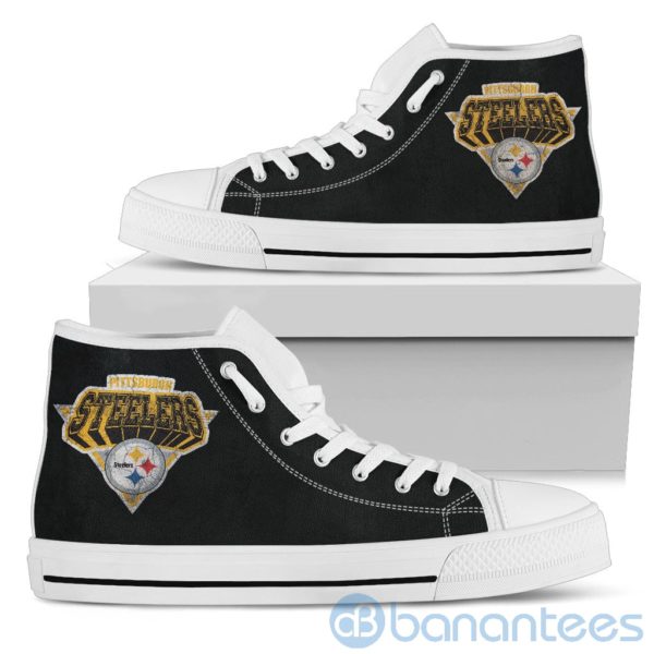 3D Printed Logo Pittsburgh Steelers High Top Shoes Product Photo
