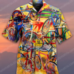 Bike pattern Hawaiian shirt