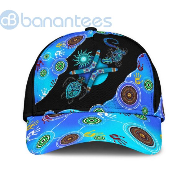 Aboriginal Naidoc Week Blue Turtle Lizard All Over Printed 3D Cap Product Photo