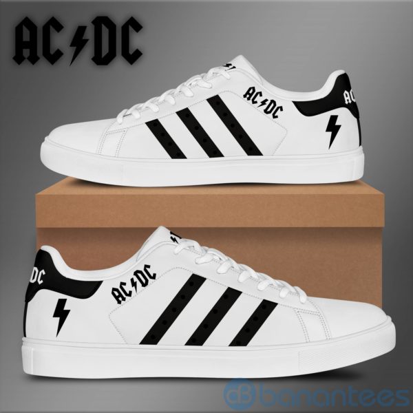 Acdc White Low Top Skate Shoes Product Photo