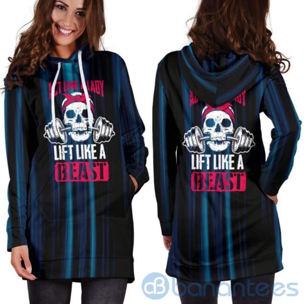 Act Like a Lady Hoodie Dress For Women Product Photo