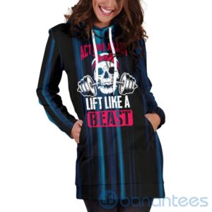 Act Like a Lady Hoodie Dress For Women Product Photo