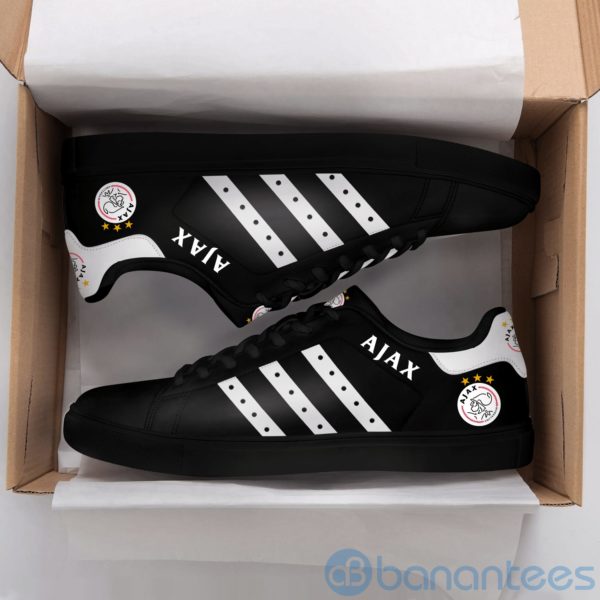 Afc Ajax White Striped Black Low Top Skate Shoes Product Photo