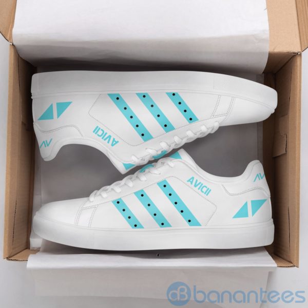 Aicii Light Blue White Low Top Skate Shoes Product Photo