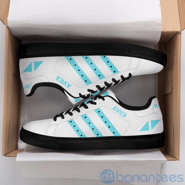 Aicii Light Blue White Low Top Skate Shoes Product Photo