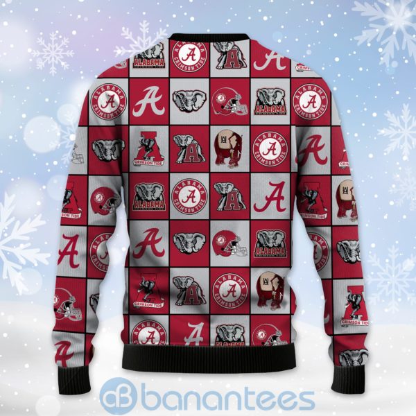Alabama Crimson Tide Football Team Logo Ugly Christmas 3D Sweater Product Photo