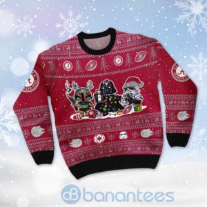 Alabama Crimson Tide Star Wars Ugly Christmas 3D Sweater Product Photo