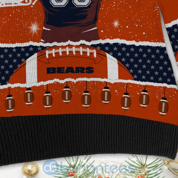 All I Want For Christmas Is Chicago Bears Custom Name Number Christmas 3D Sweater Product Photo