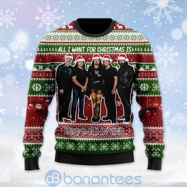 All I Want For Christmas Is Dream Theater Custom Name Ugly Christmas 3D Sweater Product Photo
