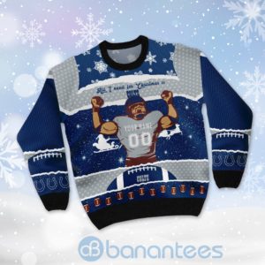All I Want For Christmas Is Indianapolis Colts Custom Name Number Christmas 3D Sweater Product Photo