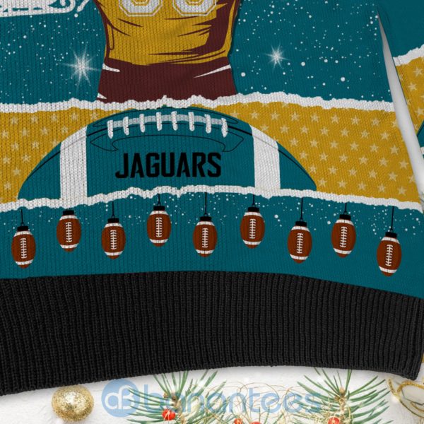 All I Want For Christmas Is Jacksonville Jaguars Custom Name Number Christmas 3D Sweater Product Photo