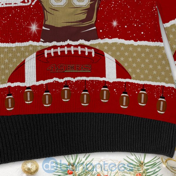 All I Want For Christmas Is San Francisco 49ers Custom Name Number Christmas 3D Sweater Product Photo