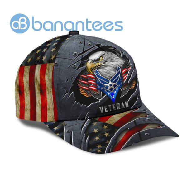 American Air Force Veteran Eagle All Over Printed 3D Cap Product Photo