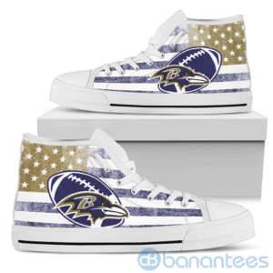 american flag style baltimore ravens high top shoes 4 y0KbL 300x300 image American Flag Style Baltimore Ravens High Top Shoes Product Photo