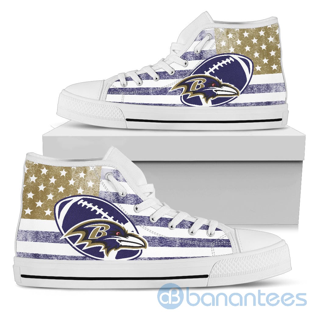 american-flag-style-baltimore-ravens-high-top-shoes-4-y0KbL.jpg American Flag Style Baltimore Ravens High Top Shoes Product Photo